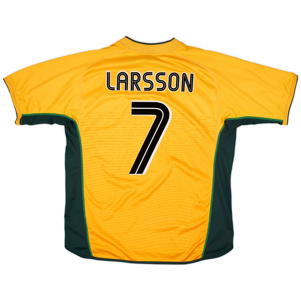 2002-03 Celtic Away Shirt Larsson #7 - 8/10 - (XL)