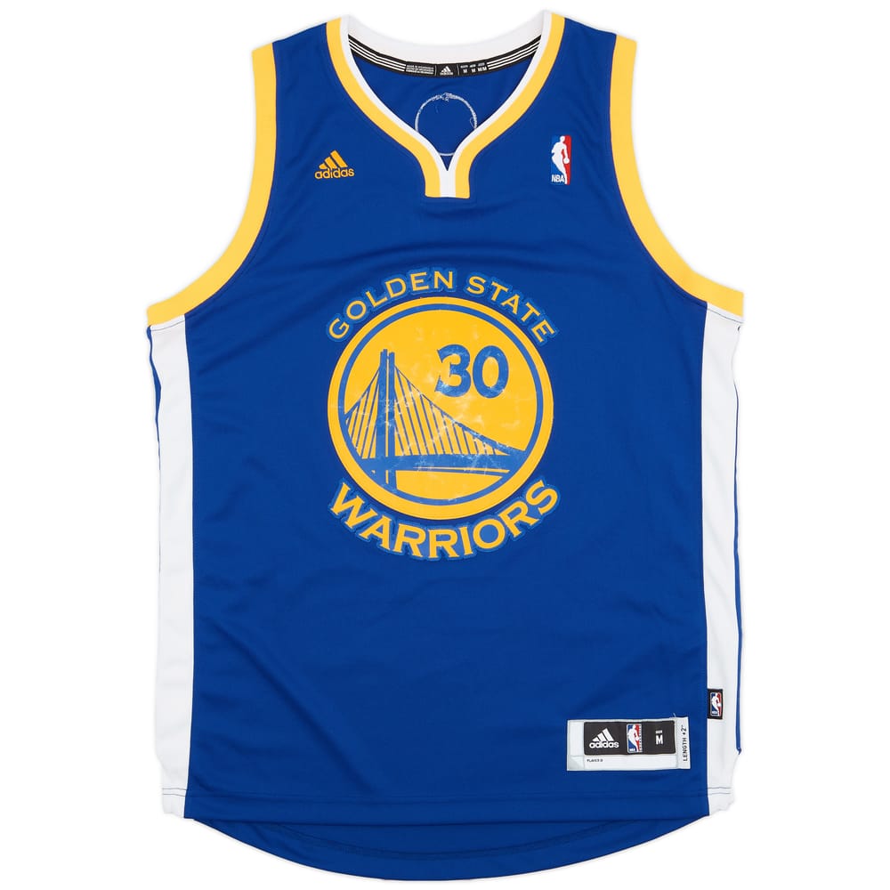 2010-14 Golden State Warriors Curry #30 adidas Swingman Away Jersey - 6/10 - (M)