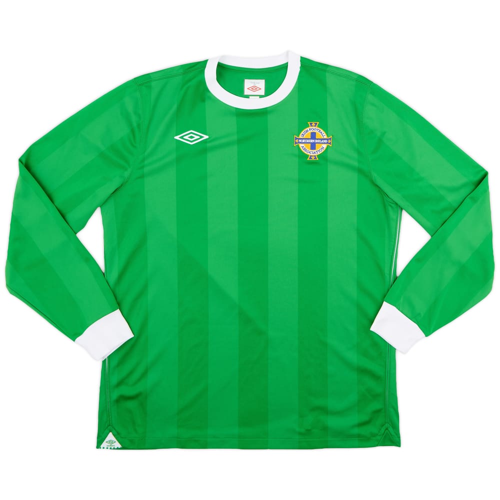 2010-12 Northern Ireland Home L/S Shirt - 8/10 - (L)