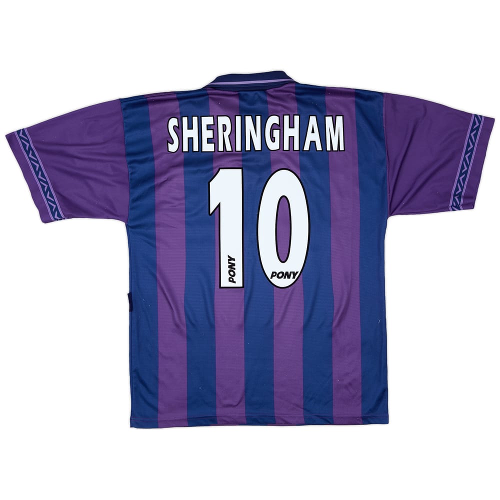 1995-97 Tottenham Away Shirt Sheringham #10 - 9/10 - (M)