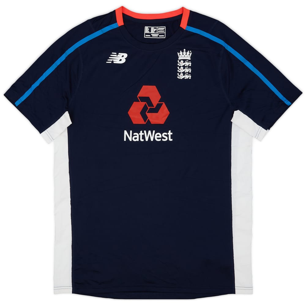 2017-18 England Cricket New Balance Training Shirt - 8/10 - (M)