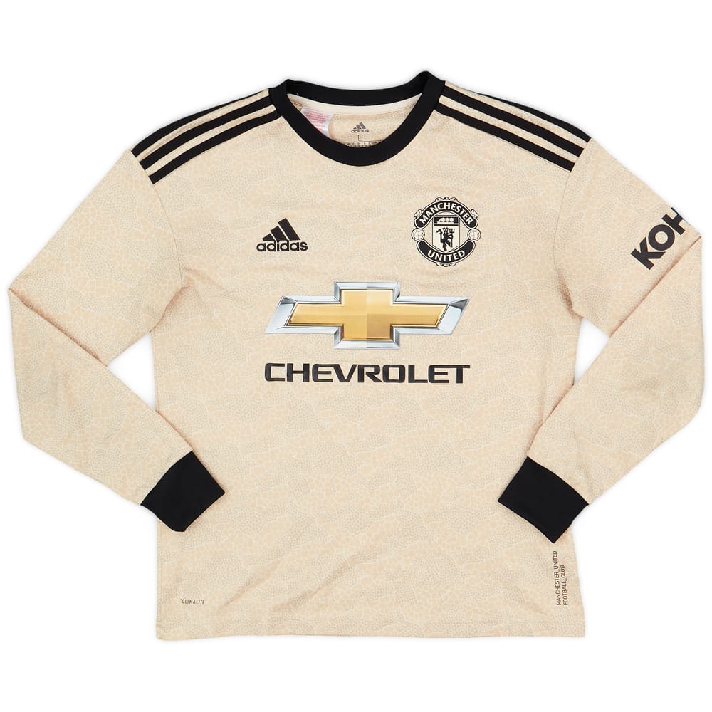 2019-20 Manchester United Away L/S Shirt - 8/10 - (L.Boys)