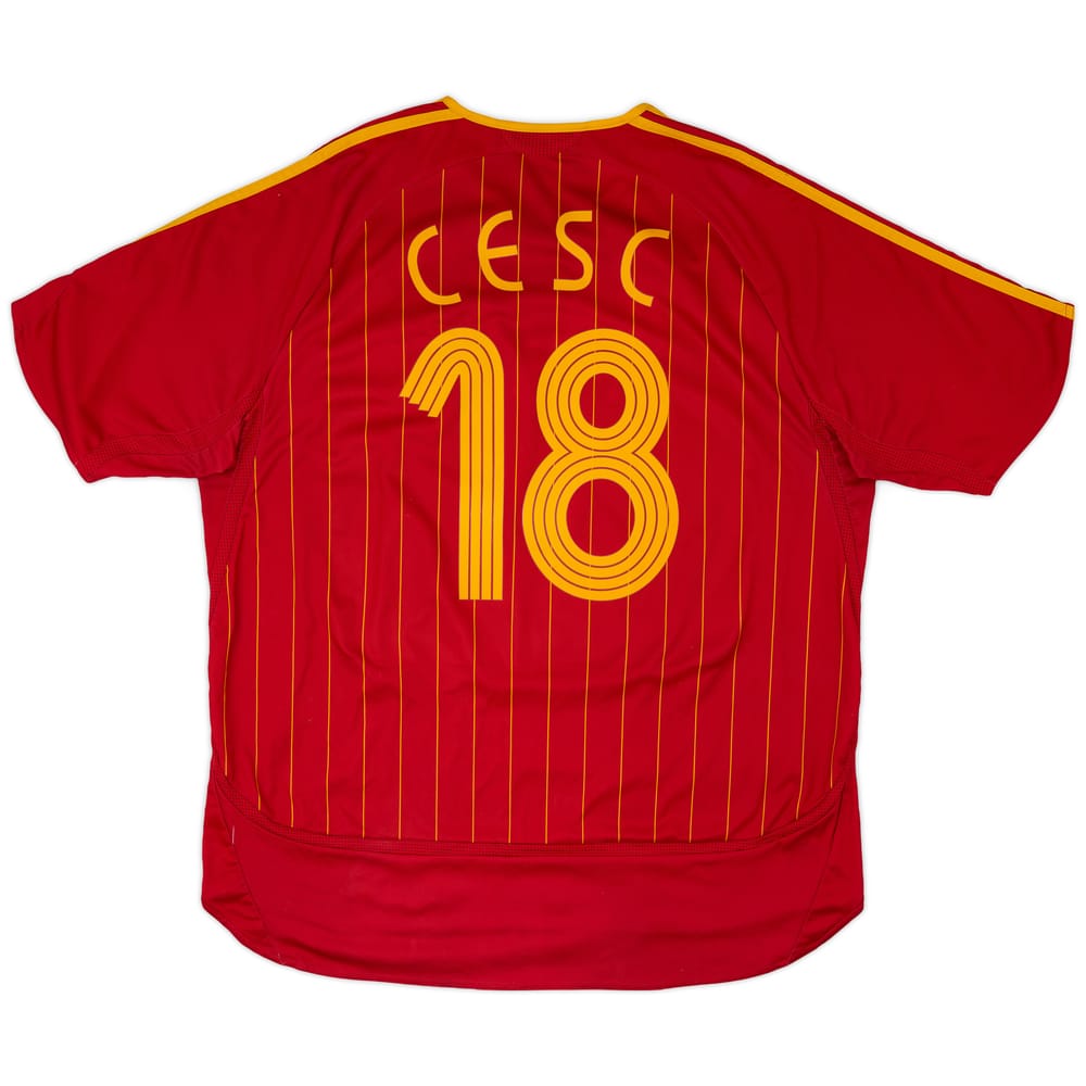 2006-08 Spain Home Shirt Cesc #18 - 6/10 - (XXL)