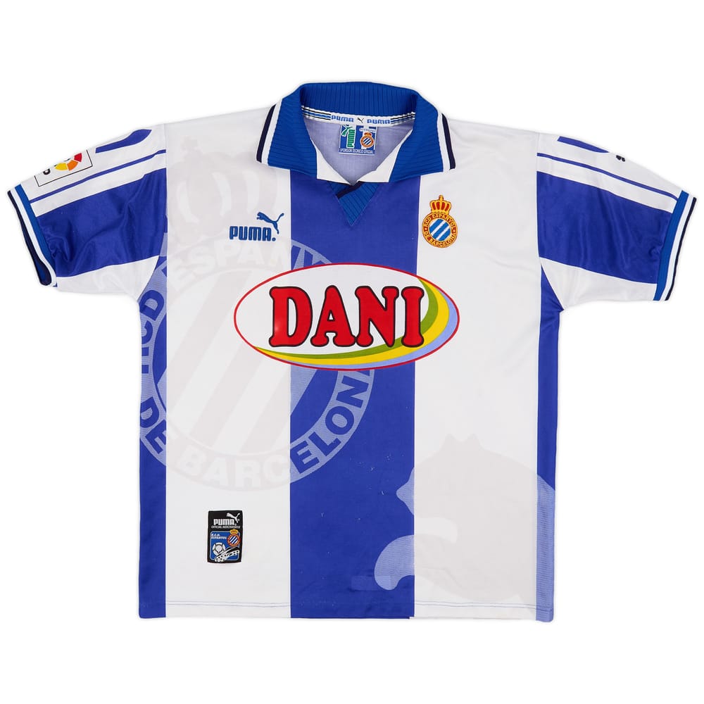 1996-97 Espanyol Home Shirt - 9/10 - (L)
