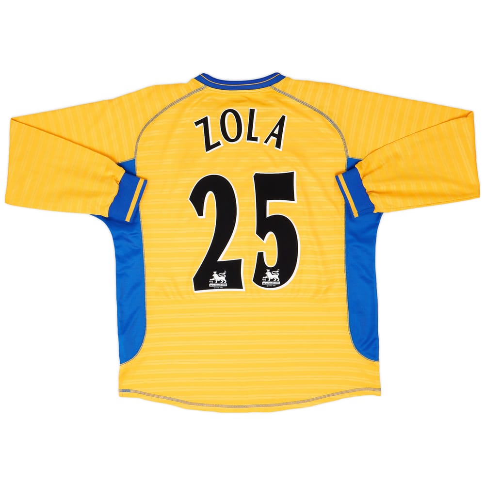 2000-01 Chelsea Away L/S Shirt Zola #25 - 7/10 - (L)