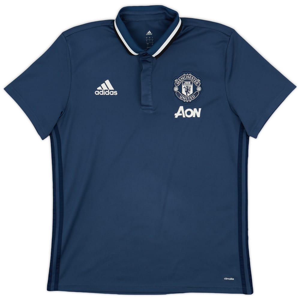 2016-17 Manchester United adidas Polo Shirt - 9/10 - (L)