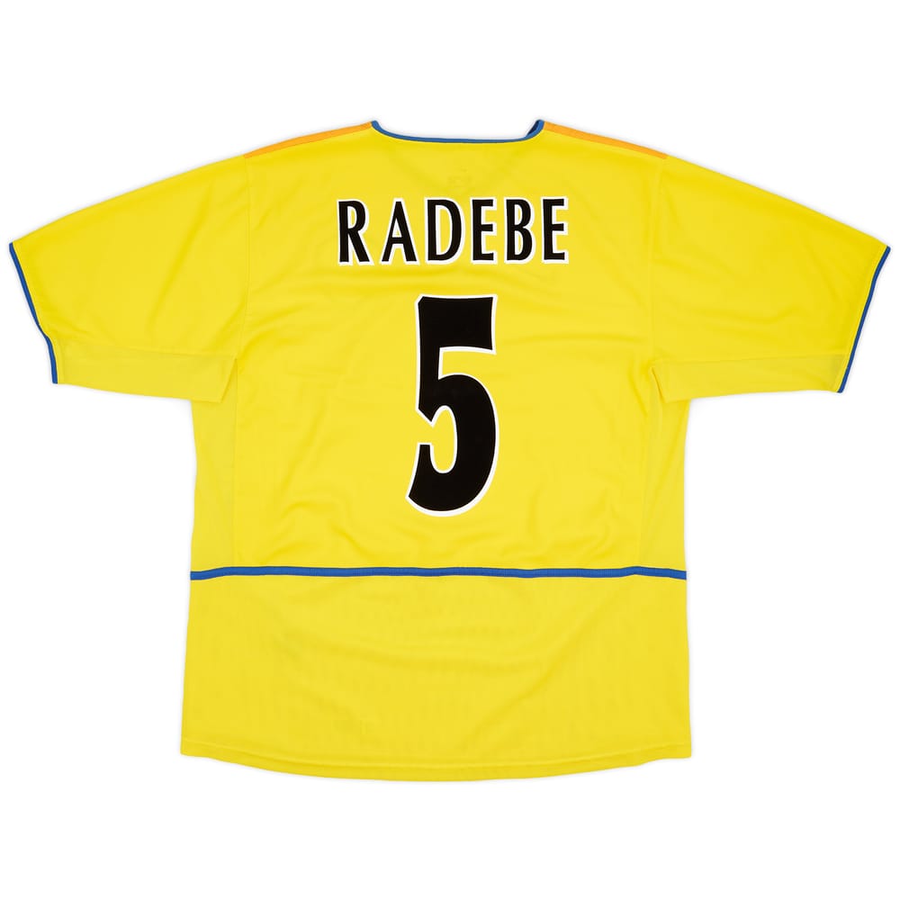 2002-03 Leeds United Away Shirt Radebe #5 - 8/10 - (L)