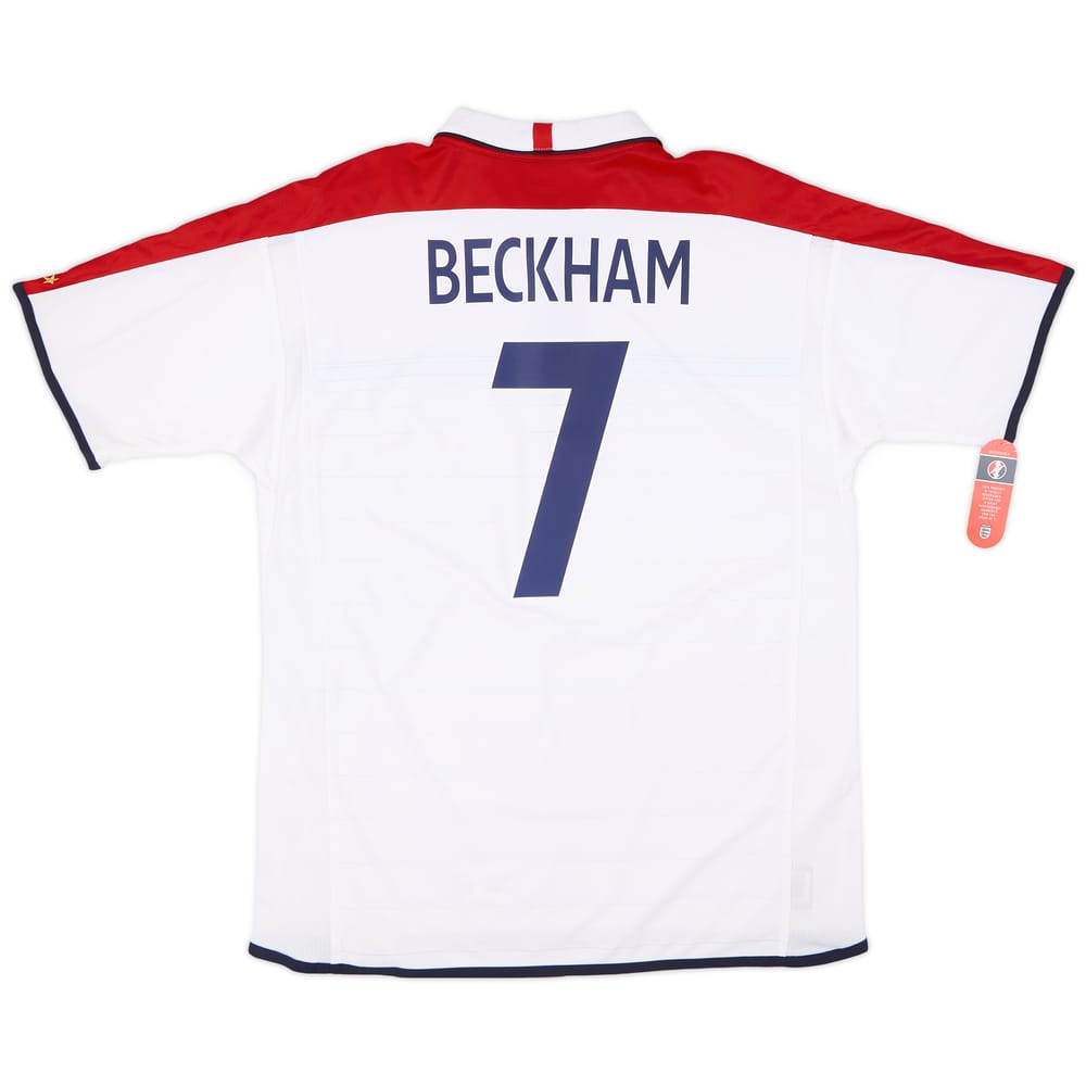 2003-05 England Home Shirt Beckham #7 (XL)