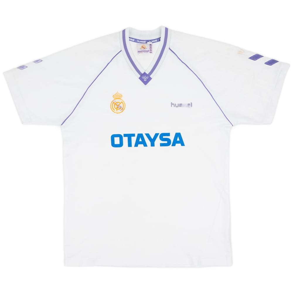 1990-91 Real Madrid Home Shirt - 7/10 - (XXL)