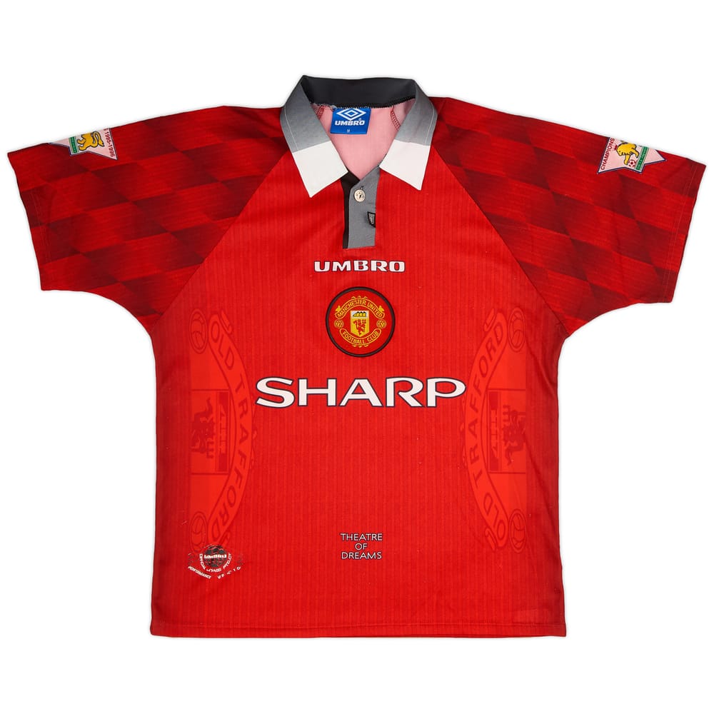 1996-98 Manchester United Home Shirt #10 - 8/10 - (M)
