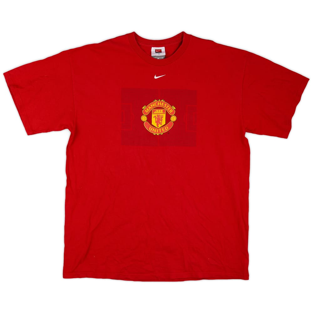 2002-04 Manchester United Nike Graphic Tee - 7/10 - (XL)