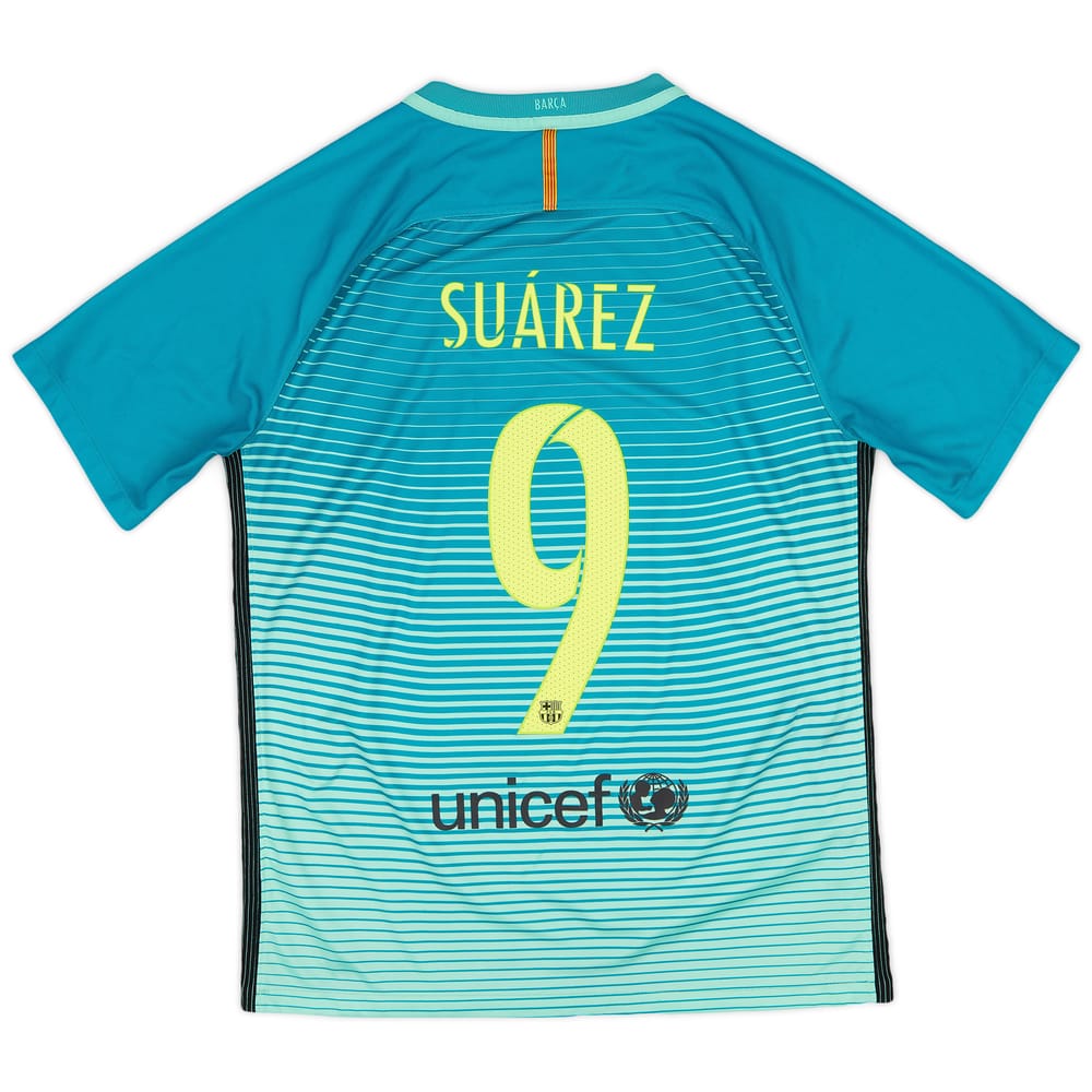 2016-17 Barcelona Third Shirt Suarez #9 - 8/10 - (M)