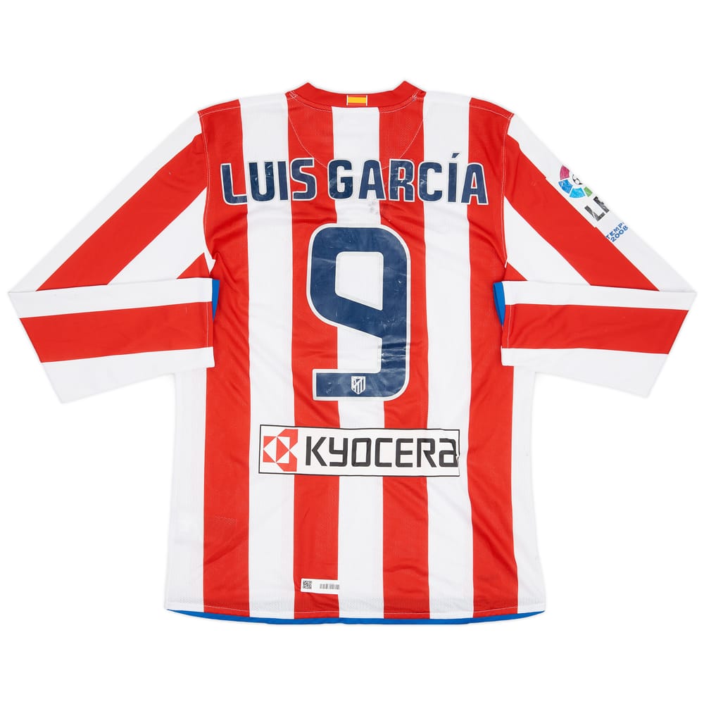 2008-09 Atletico Madrid Home L/S Shirt Luis Garcia #9 (L)