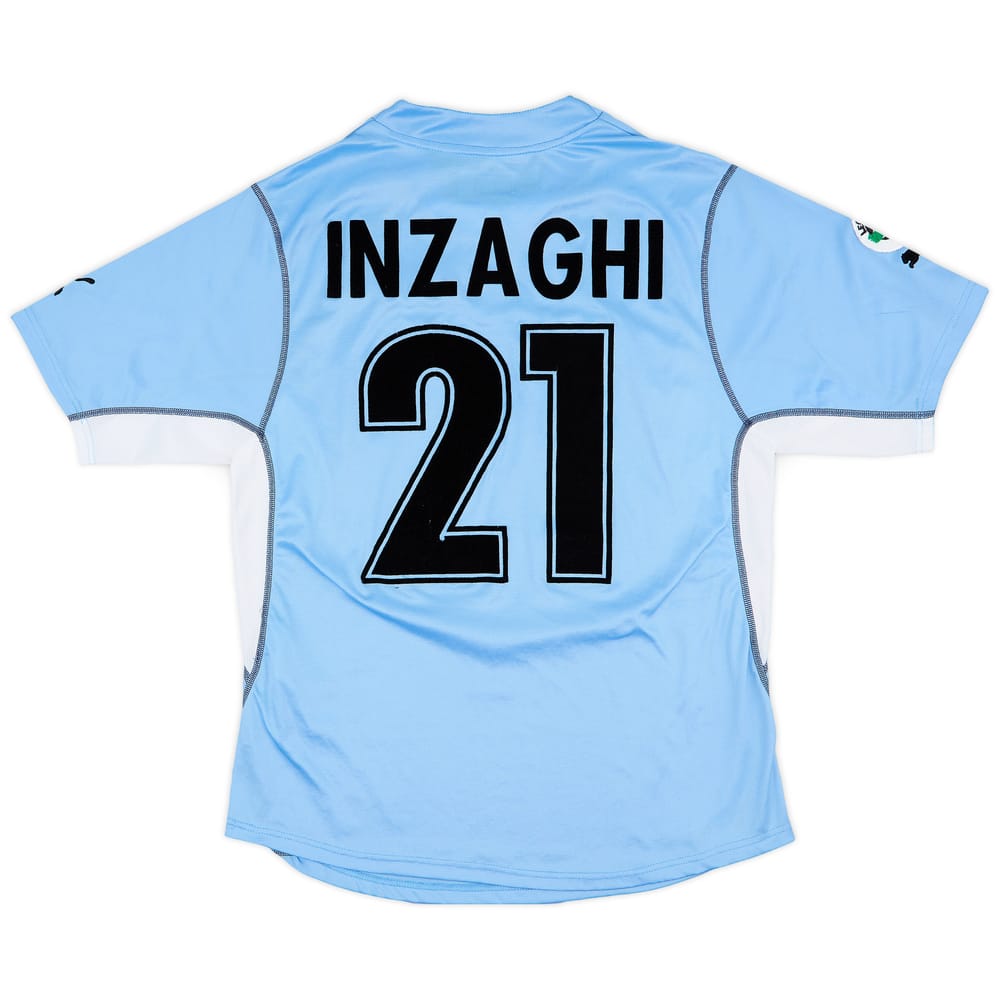 2001-02 Lazio Home Shirt Inzaghi #21 - 7/10 - (XL)
