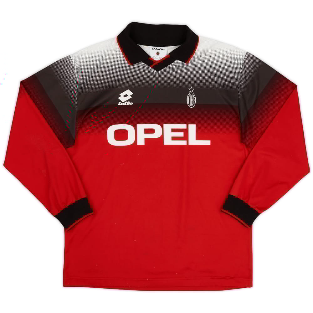 1996-97 AC Milan Lotto Training L/S Shirt - 8/10 - (XL)