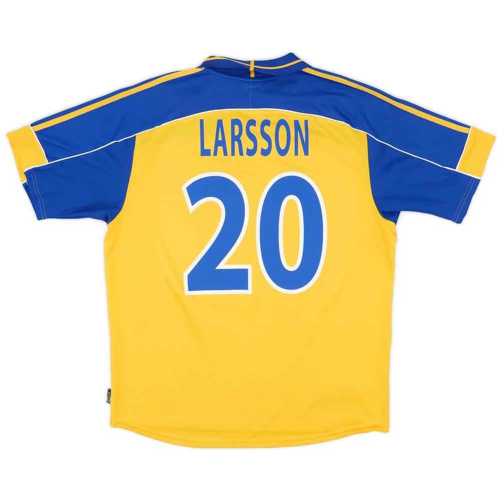 2000-02 Sweden Home Shirt Larsson #20 - 8/10 - (XL)