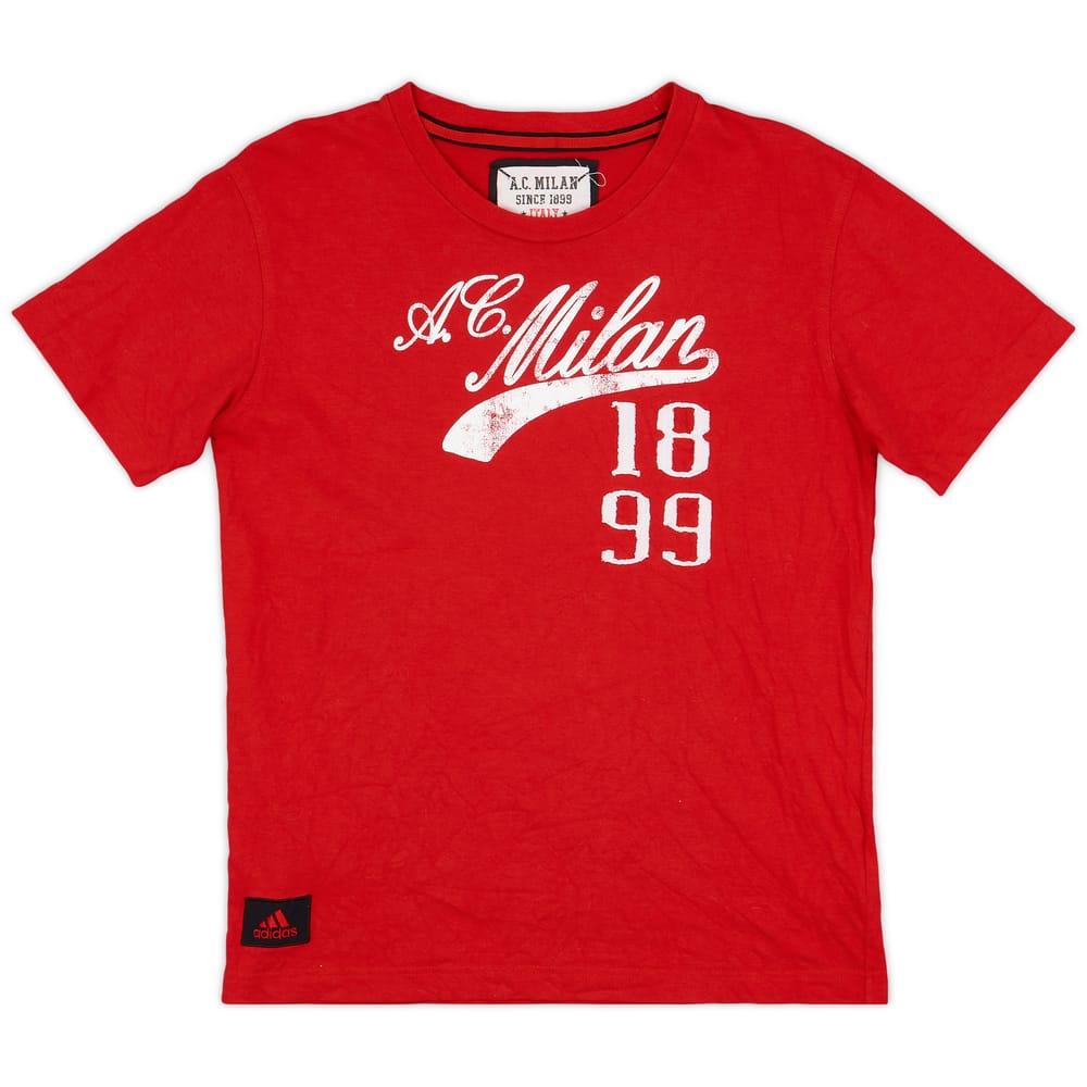 2000s AC Milan adidas Cotton Tee - 5/10 - (L.Boys)