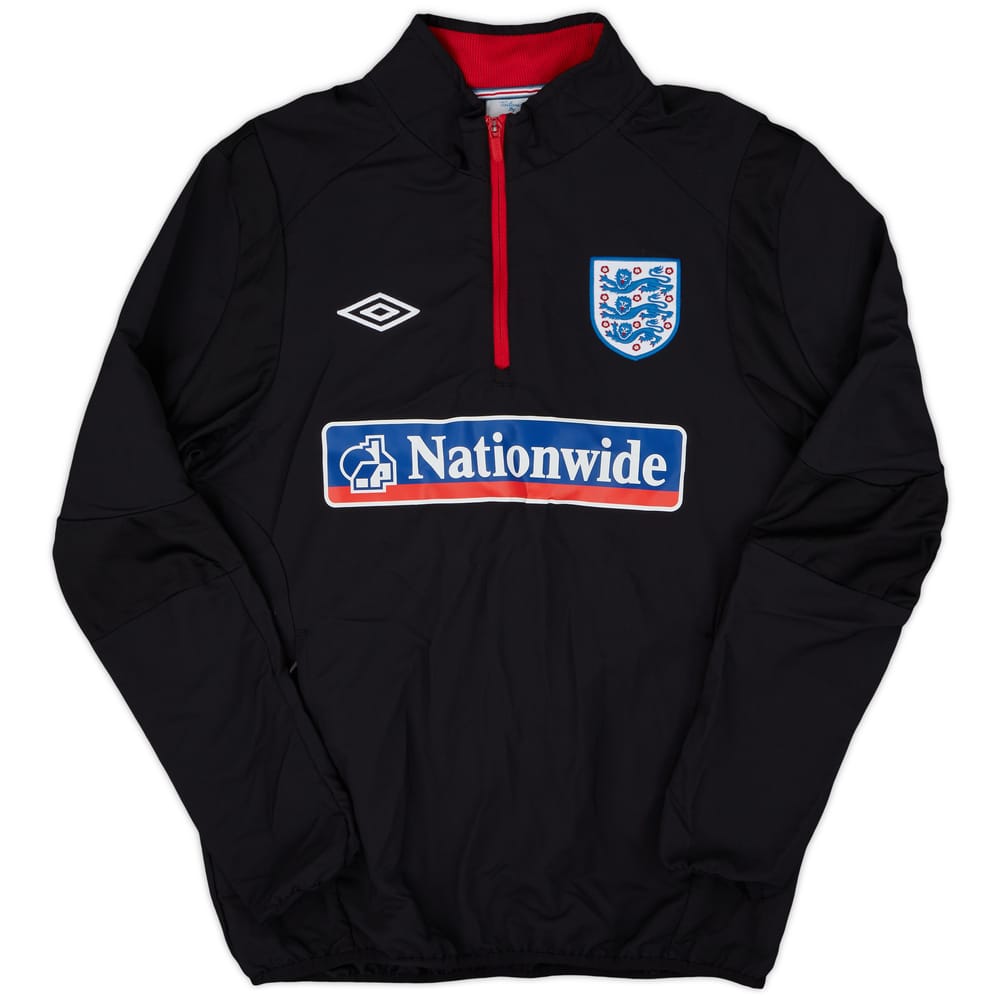 2010-11 England Umbro 1/4 Zip Drill Top - 8/10 - (M)