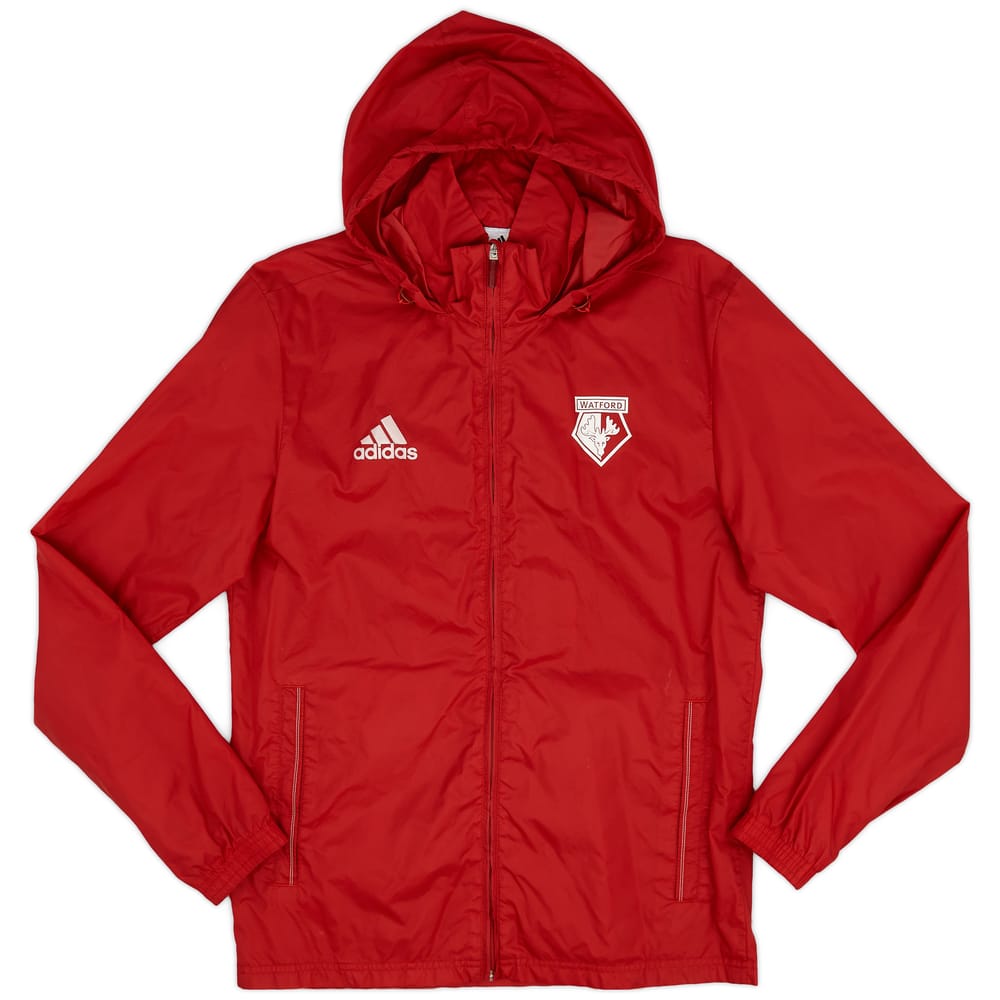 2017-18 Watford adidas Rain Jacket - 9/10 - (XS)
