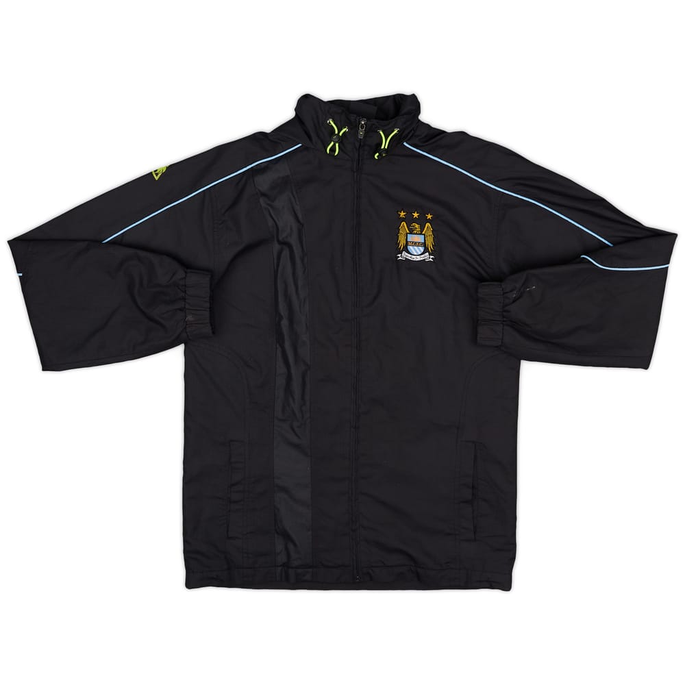 2007-09 Manchester City Le Coq Sportif Hooded Rain Jacket - 8/10 - (XXL.Boys)