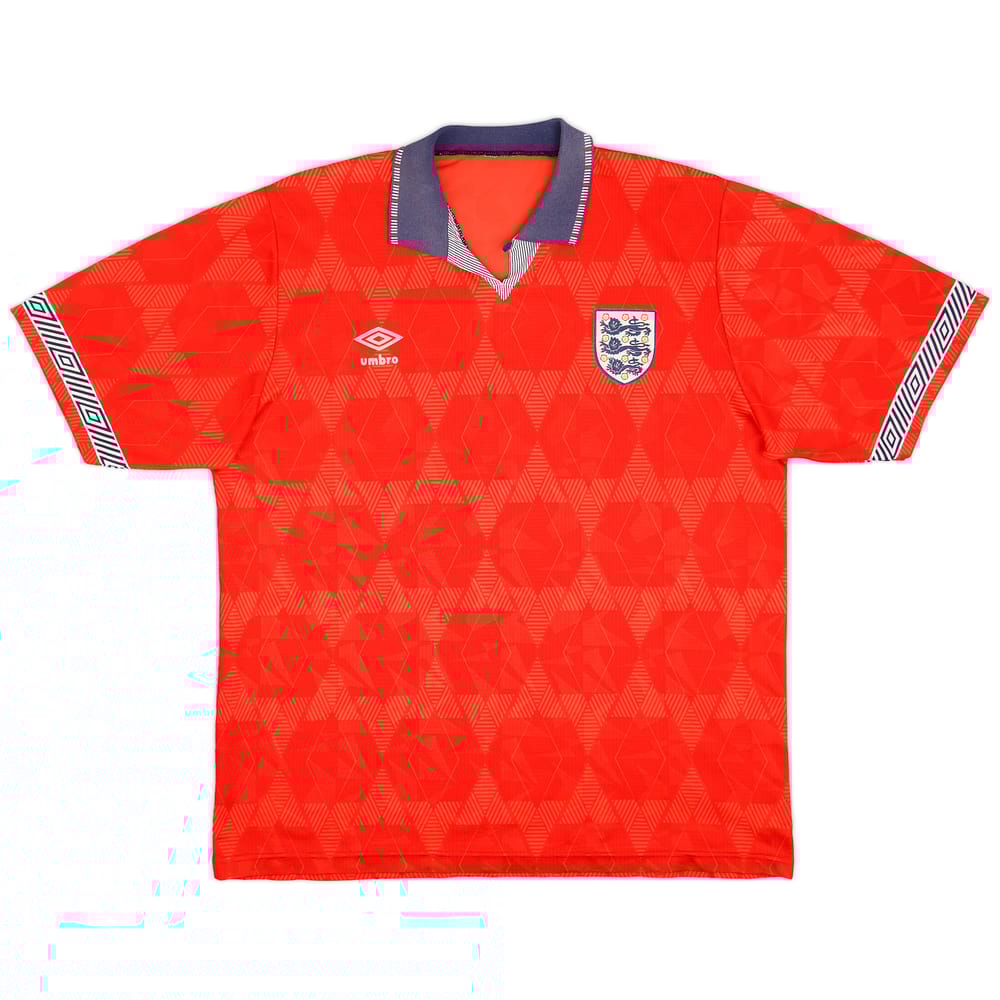 1990-93 England Away Shirt - 7/10 - (XL)