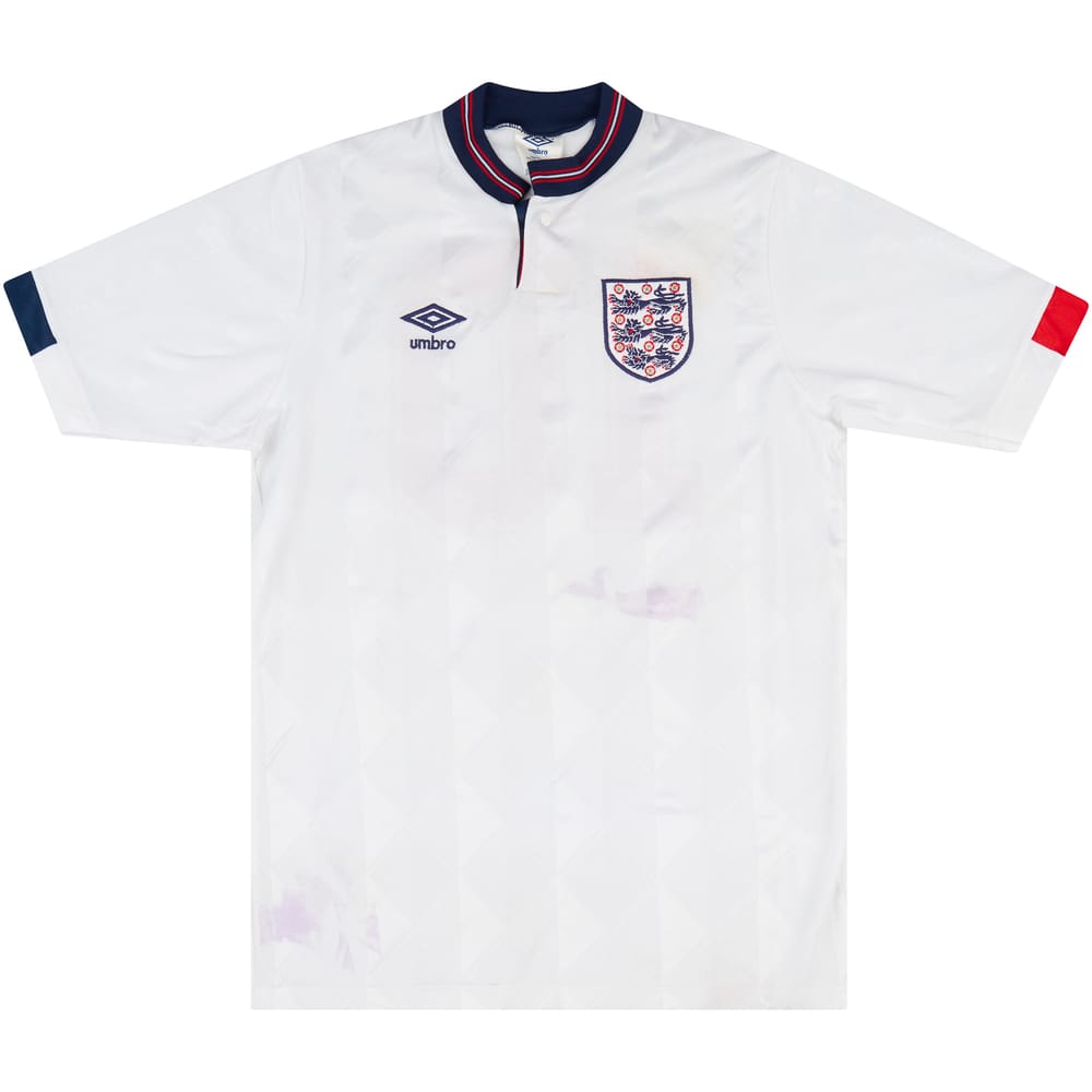 1988-89 England U-21 Match Issue Home Shirt #10 (Sedgley)