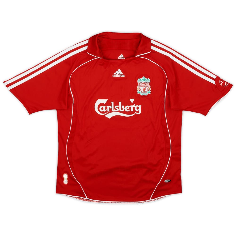 2006-08 Liverpool Home Shirt - 9/10 - (M.Boys)