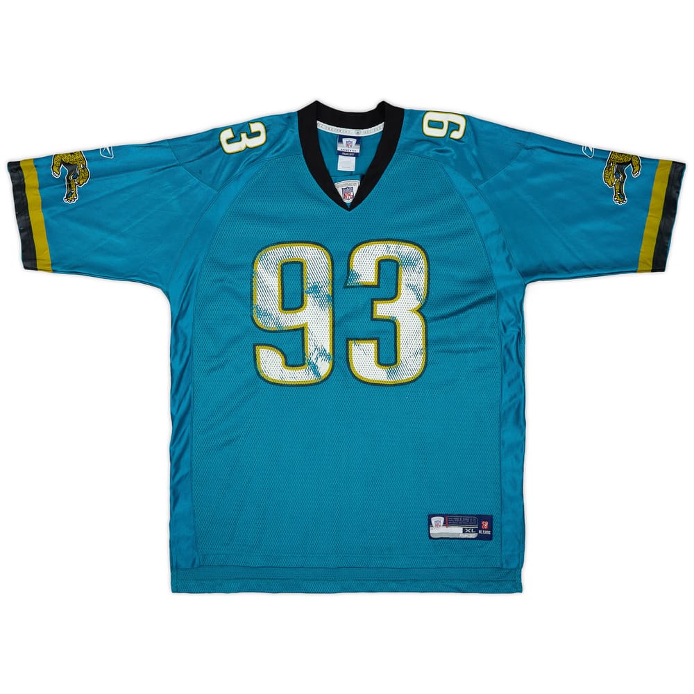 2008 Jacksonville Jaguars Groves #93 Reebok On Field Home Jersey - 5/10 - (XL)