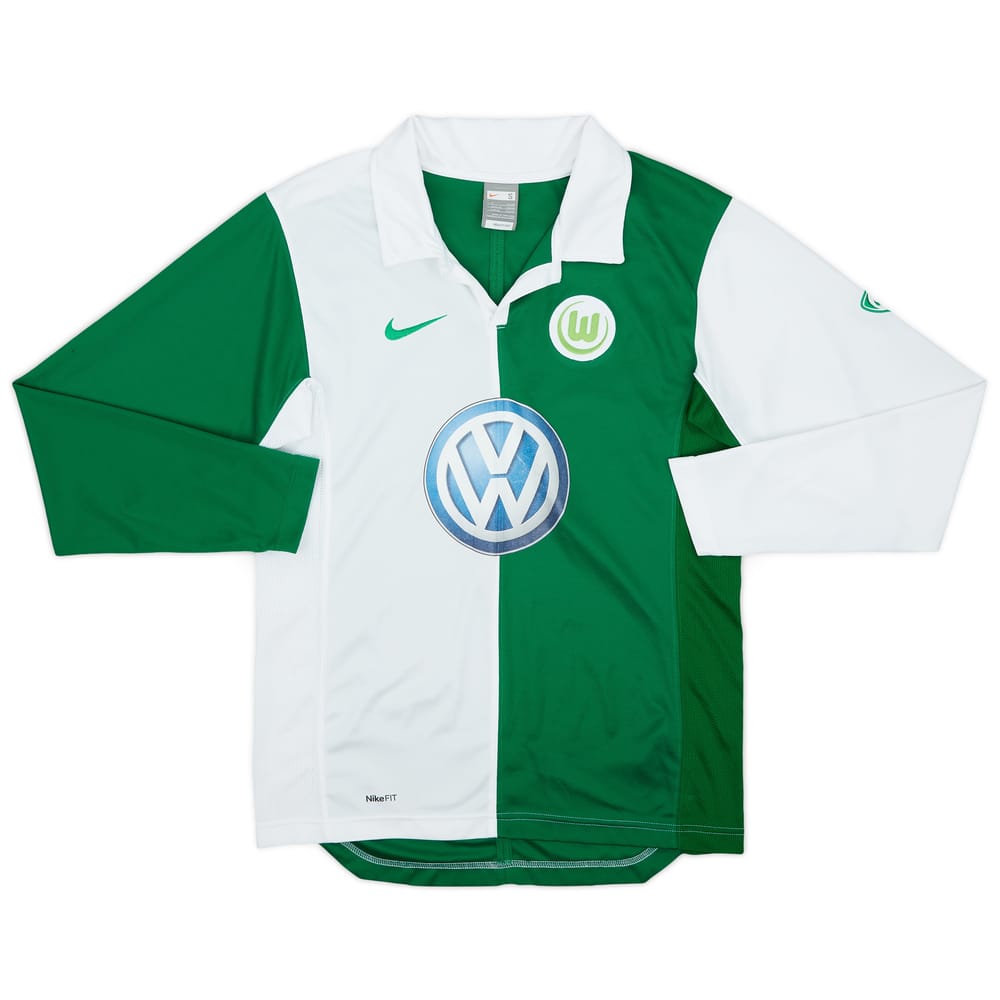 2007-08 Wolfsburg Home L/S Shirt - 8/10 - (S)