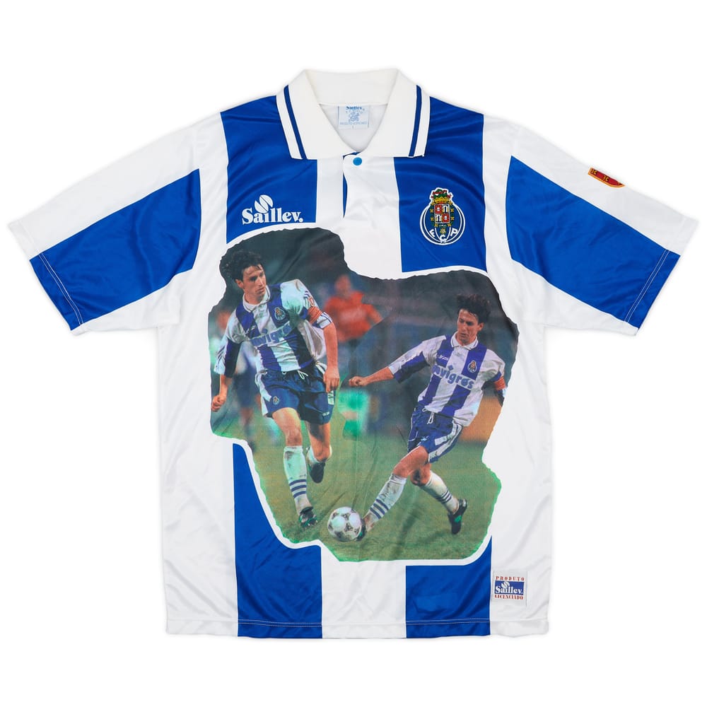 1995-96 Porto Saillev Domingos Paciencia Fan Shirt Domingos #9 - 8/10 - (L)