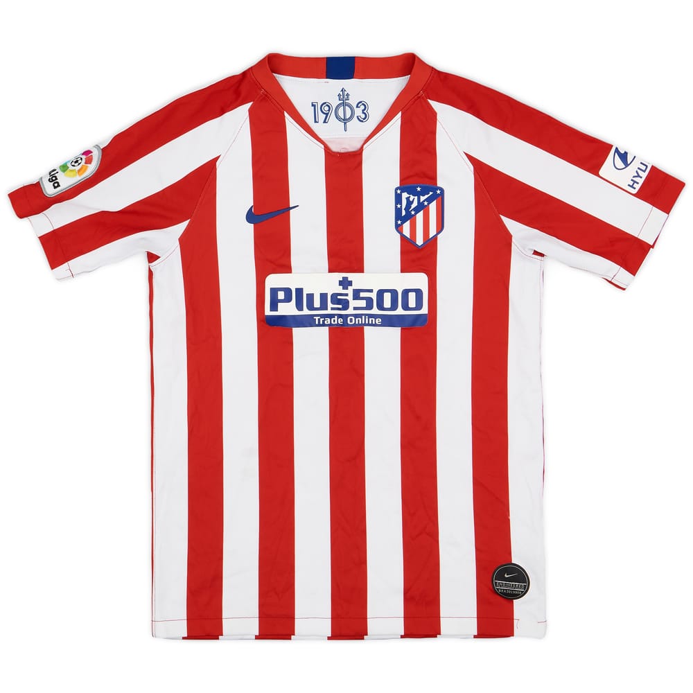 2019-20 Atletico Madrid Home Shirt - 7/10 - (L.Boys)
