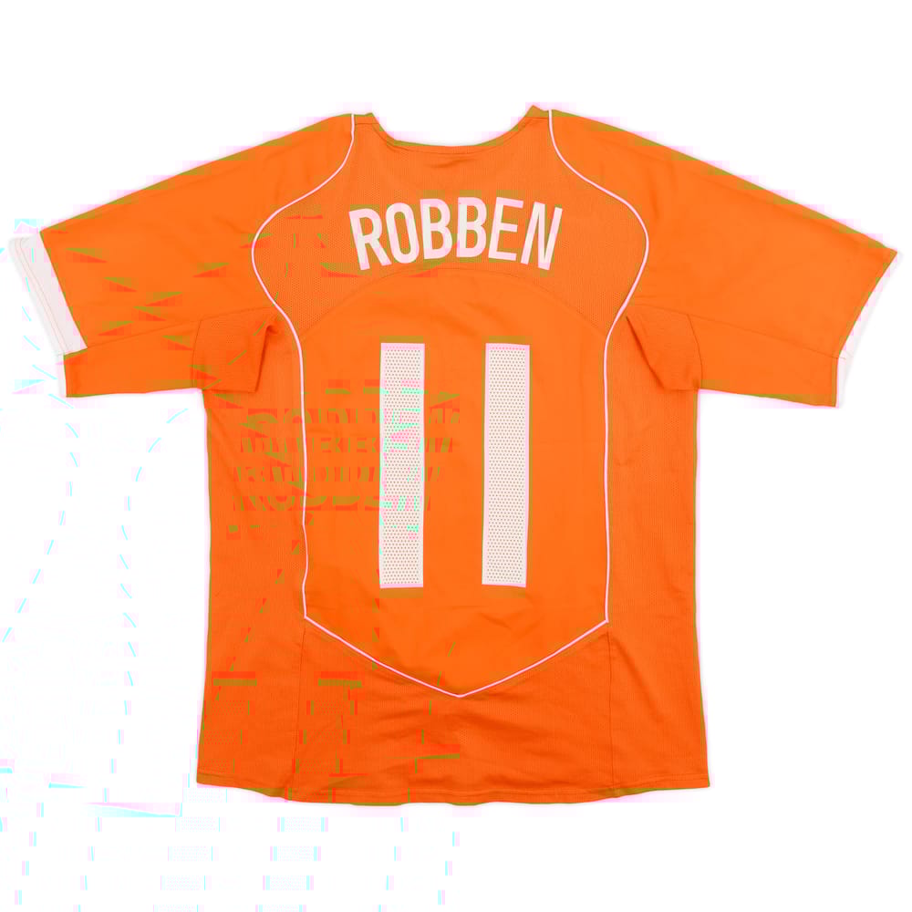 2004-06 Netherlands Home Shirt Robben #11 - 6/10 - (M)