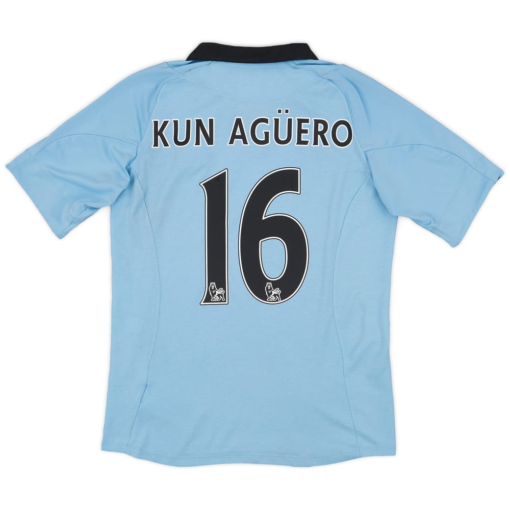 2012-13 Manchester City Home Shirt Kun Aguero #16 - 7/10 - (S)