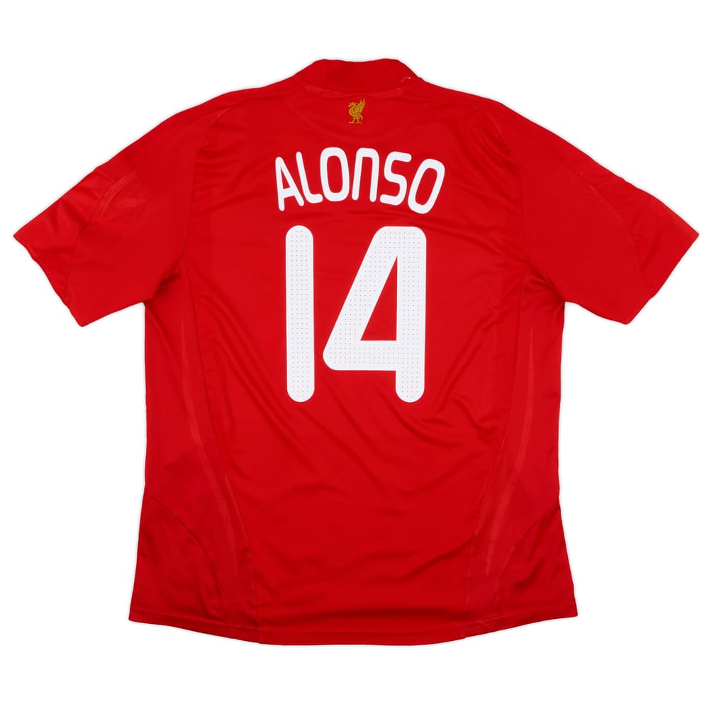 2008-10 Liverpool Home Shirt Alonso #14 - 6/10 - (XL)
