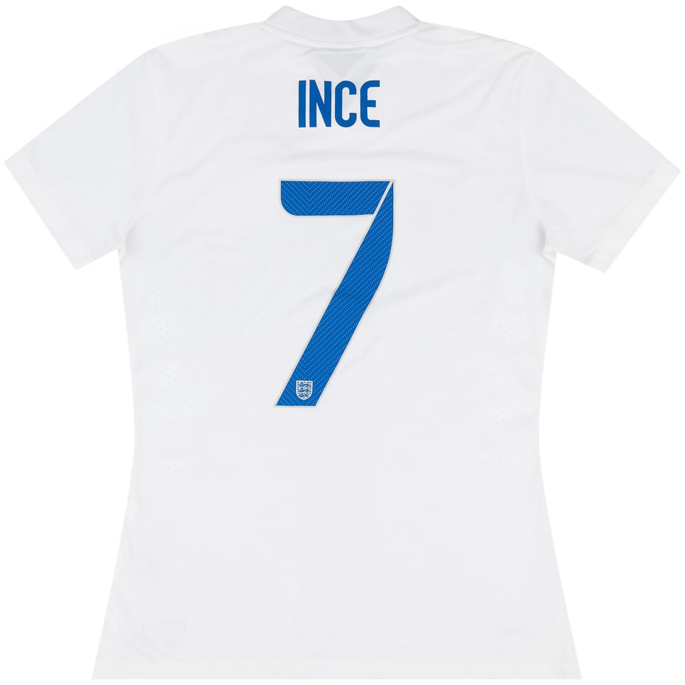 2014 England U-21 Match Issue Home Shirt Ince #7
