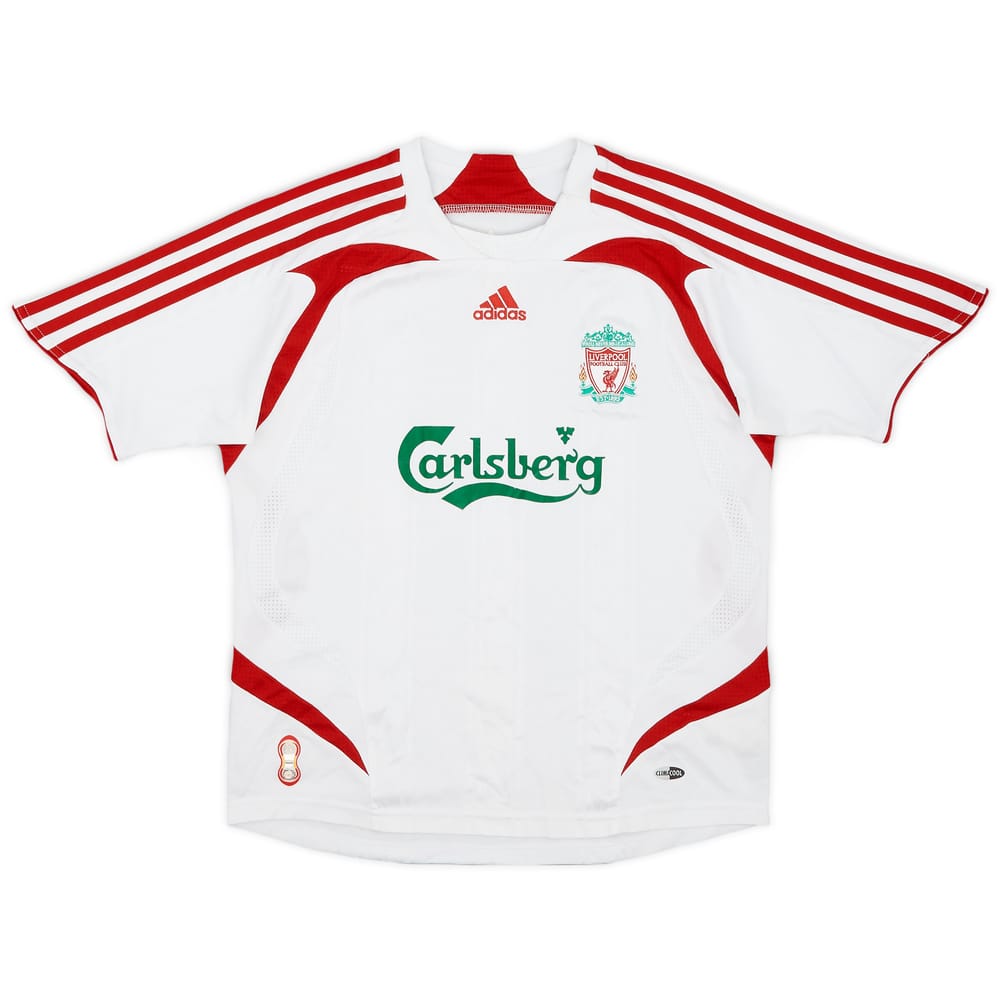 2007-08 Liverpool Away Shirt - 8/10 - (S.Boys)