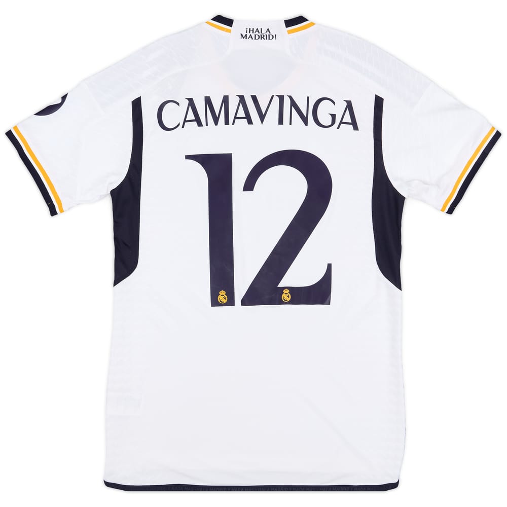 2023-24 Real Madrid Authentic Home CL Shirt Camavinga #12 (M)