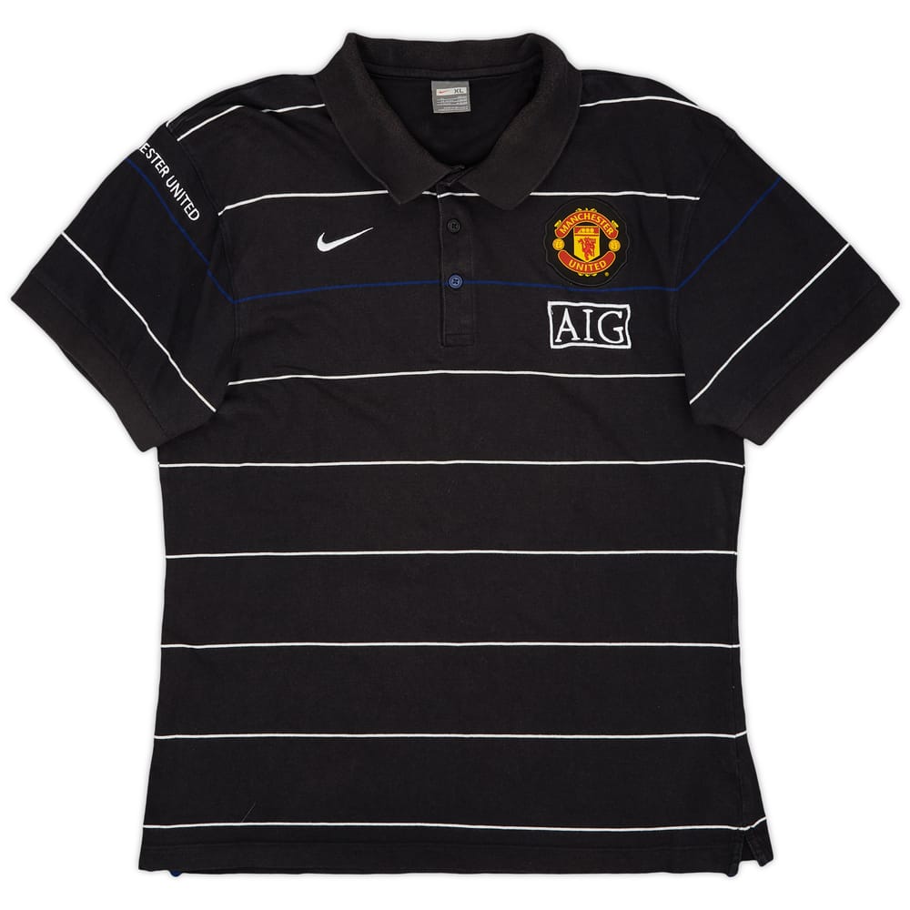 2008-09 Manchester United Nike Polo Shirt - 8/10 - (XL)