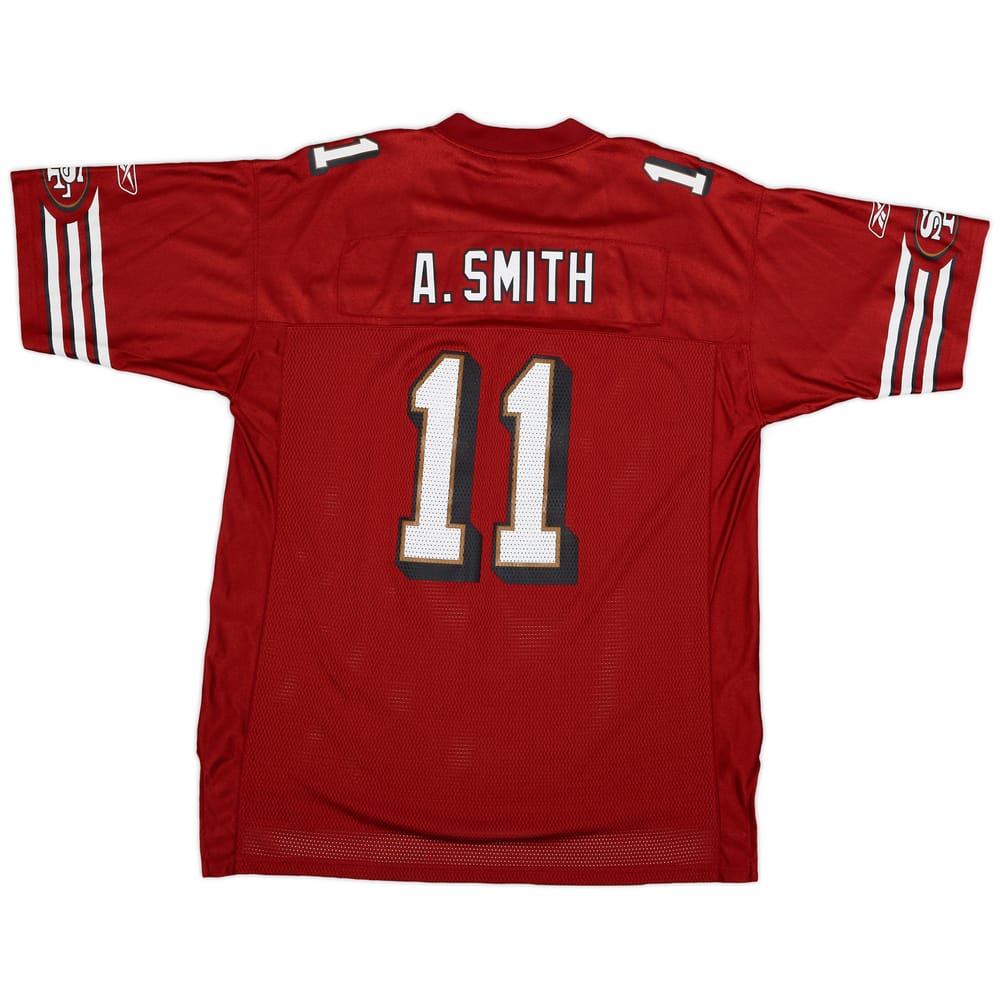 2005-06 San Francisco 49ers A.Smith #11 Reebok On Field Home Jersey - 9/10 - (XL)