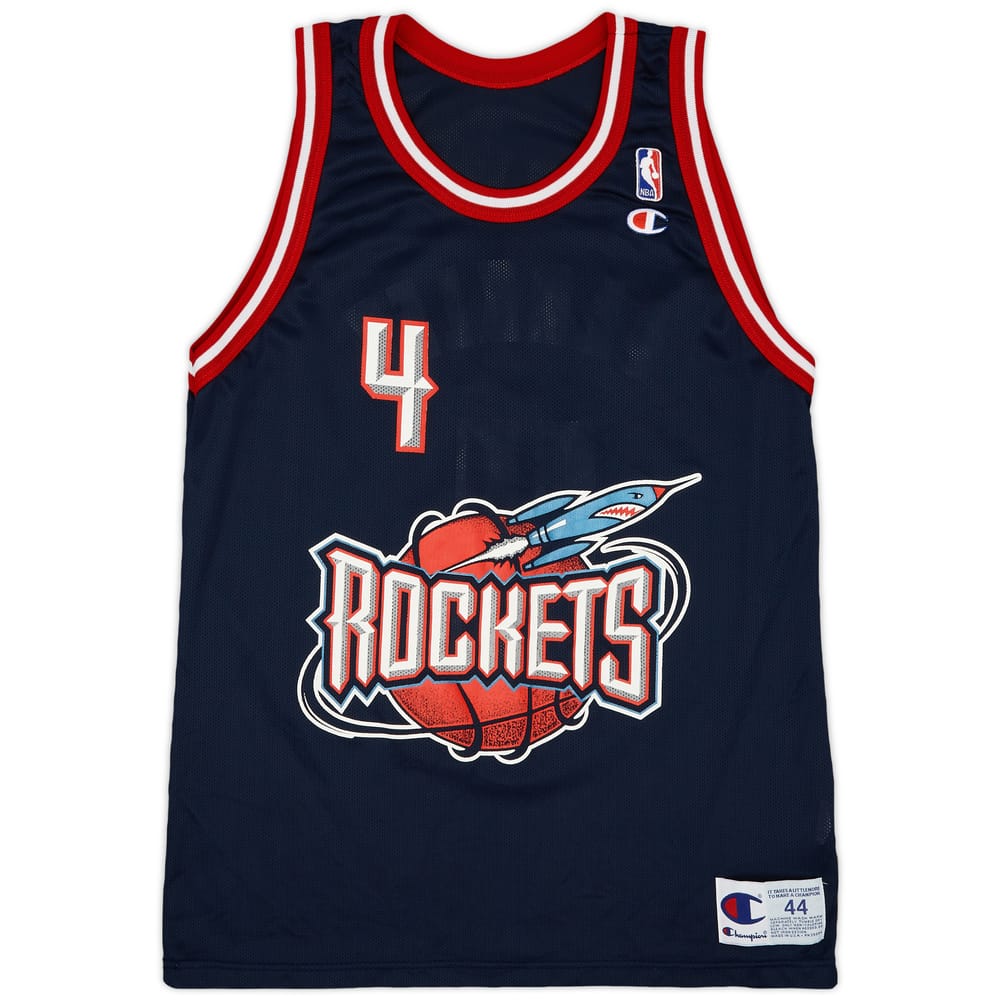 1996-00 Houston Rockets Barkley #4 Champion Away Jersey - 9/10 - (L)