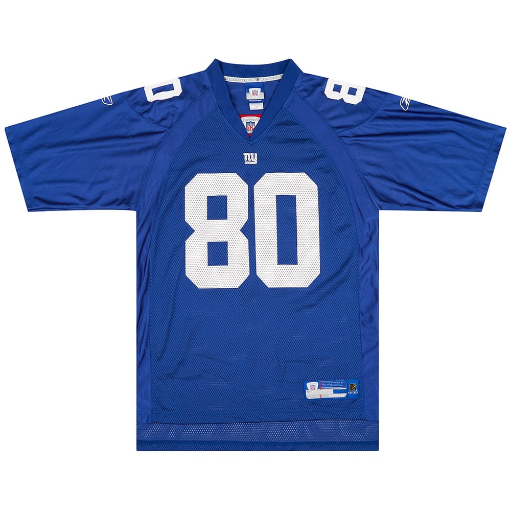 2005-06 New York Giants Shockey #80 Reebok On Field Home Jersey (Excellent) L