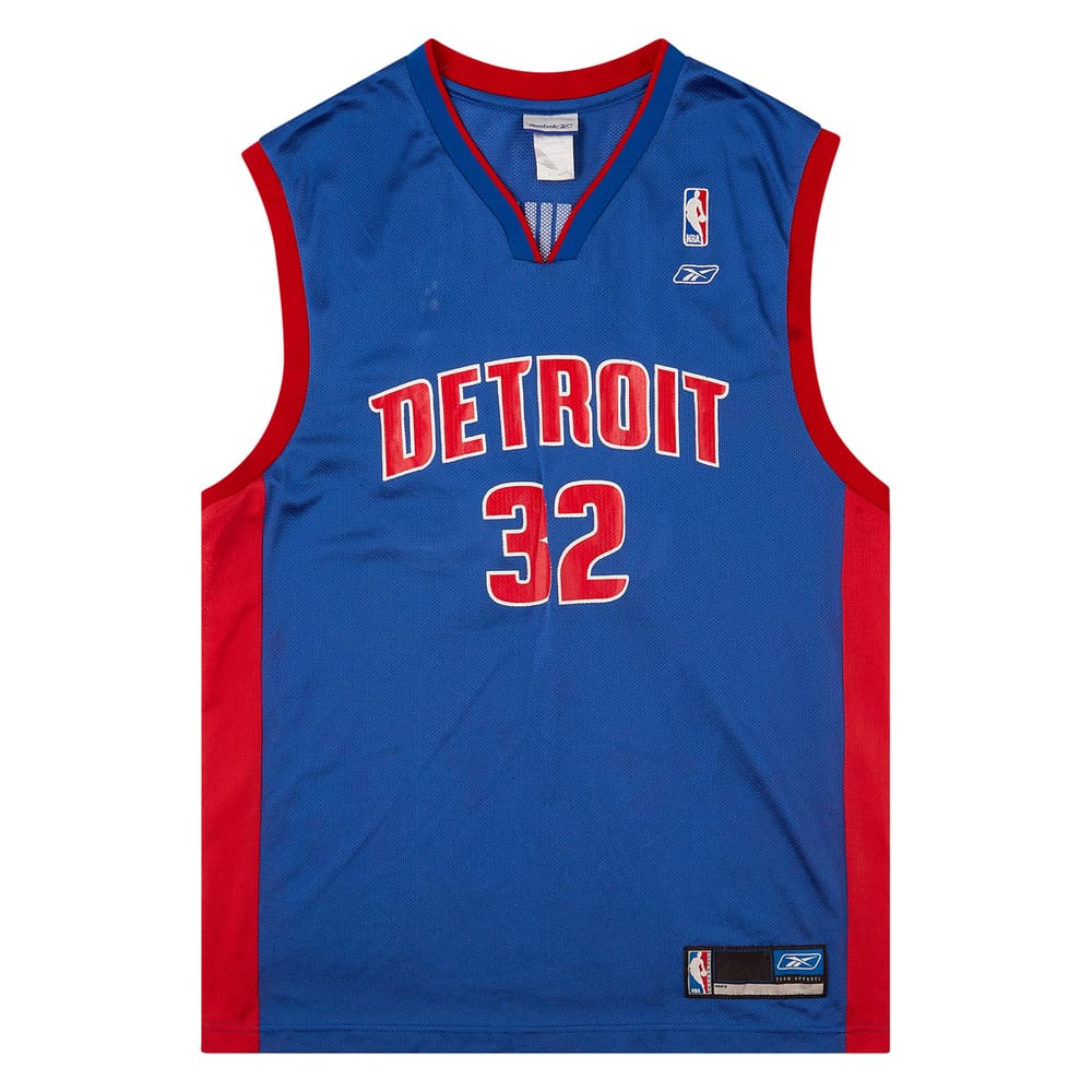 2002-06 Detroit Pistons Hamilton #32 Reebok Away Jersey (Very Good) M