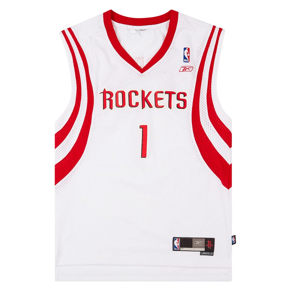 2004-06 Houston Rockets McGrady #1 Reebok Swingman Home Jersey (Excellent) M