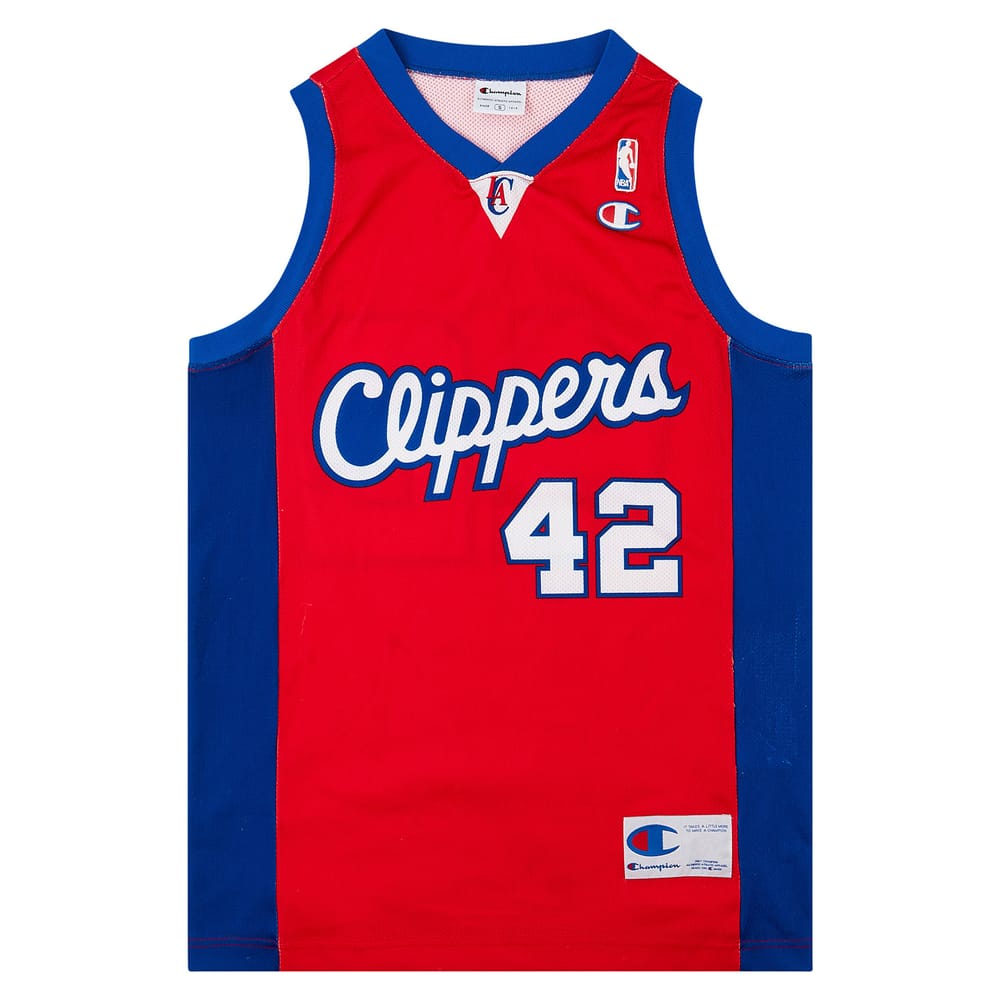 2001-08 LA Clippers Brand #42 Champion Away Jersey (Excellent) S