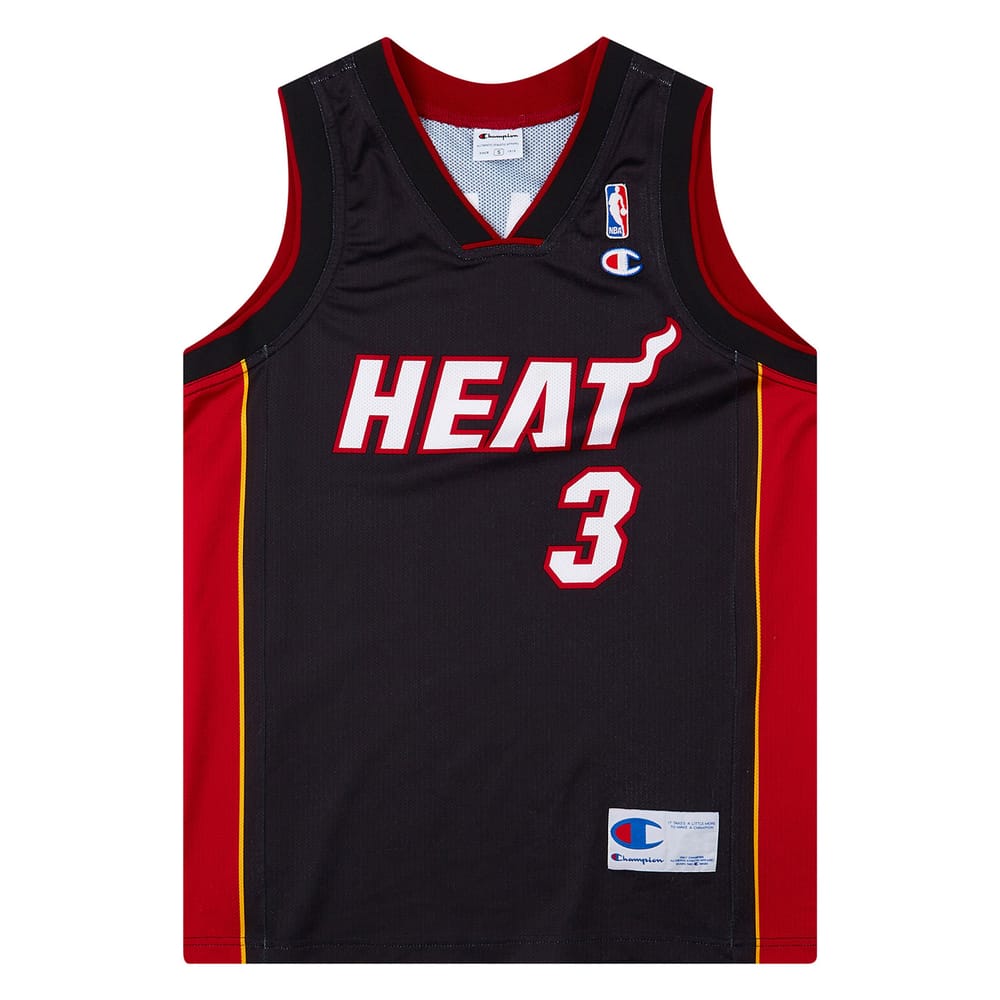 2003-08 Miami Heat Wade #3 Champion Away Jersey (Excellent) S