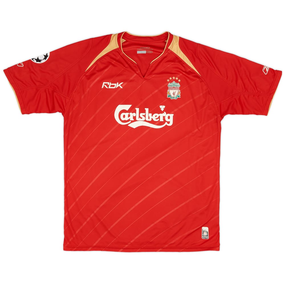 2005-06 Liverpool CL Home Shirt - 7/10 - (L)