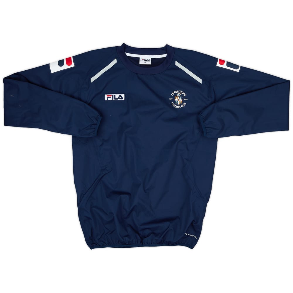 2013-14 Luton Town Fila Drill Top - 8/10 - (M)