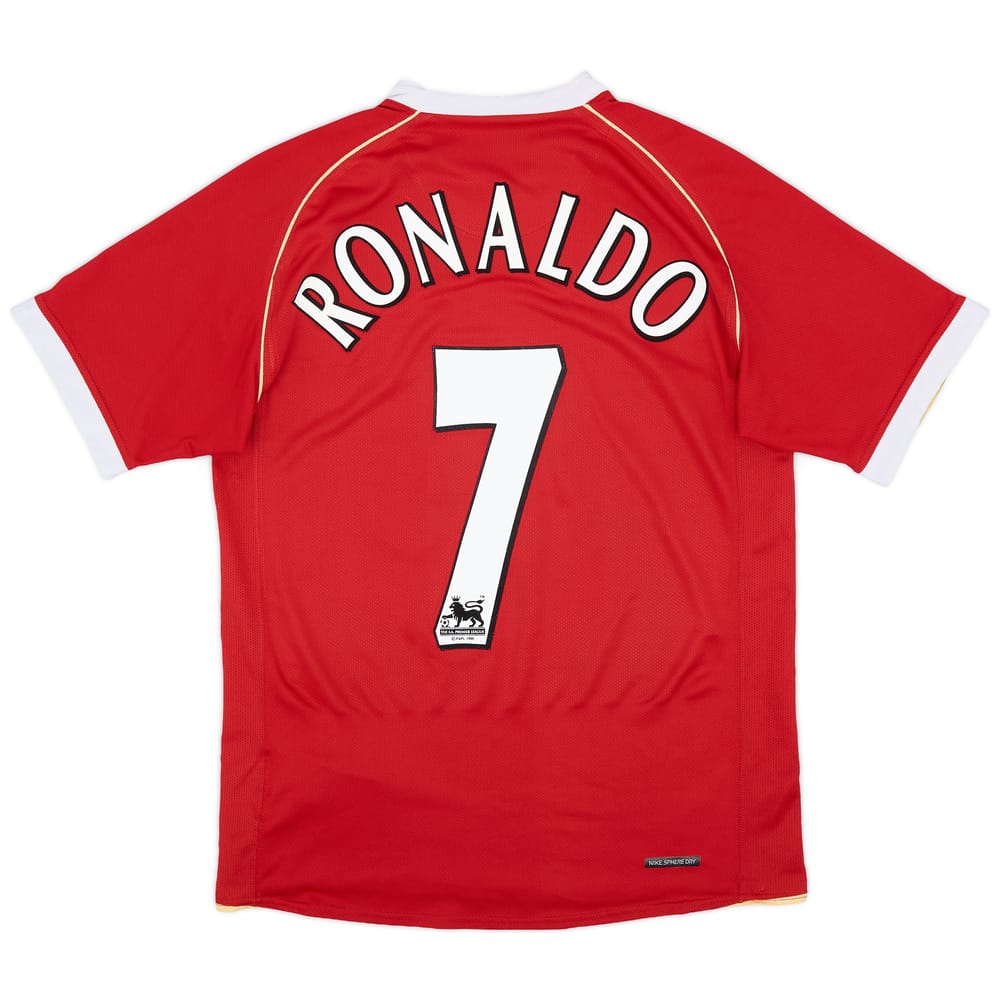 2006-07 Manchester United Home Shirt Ronaldo #7 - 8/10 - (S)