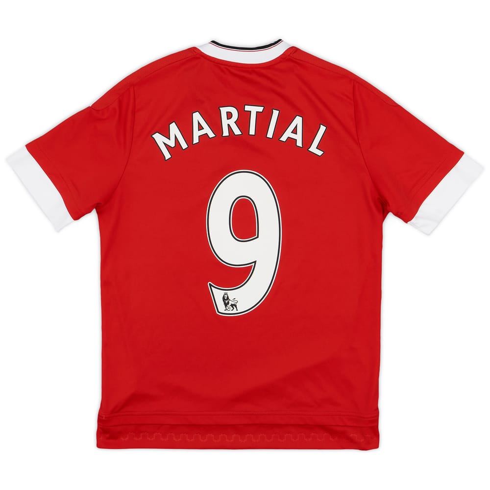 2015-16 Manchester United Home Shirt Martial #9 - 9/10 - (L.Boys)