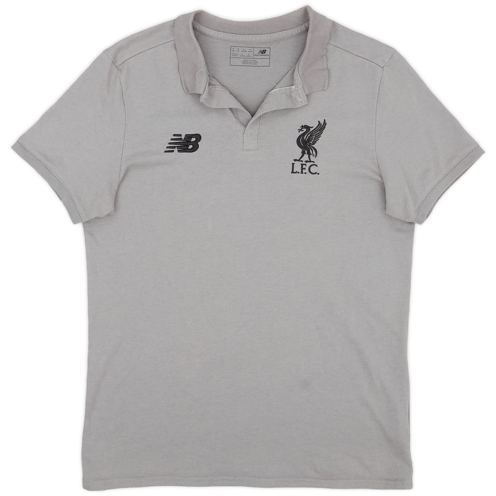 2018-19 Liverpool New Balance Polo Shirt - 9/10 - (S)